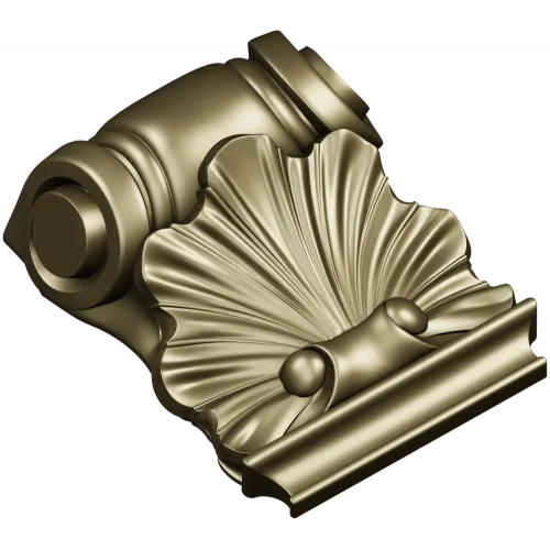 Декоративный кронштейн-раковина 3D STL для ЧПУ