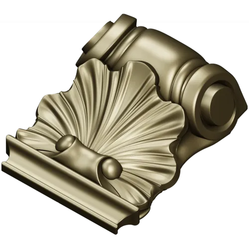 Декоративный кронштейн-раковина 3D STL для ЧПУ