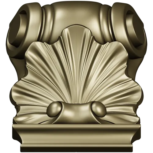 Декоративный кронштейн-раковина 3D STL для ЧПУ