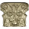 Rosa Coronet - Floral Capital STL for CNC
