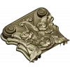 Rosa Coronet - Floral Capital STL for CNC