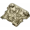 Rosa Coronet - Floral Capital STL for CNC