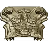 Rosa Coronet - Floral Capital STL for CNC