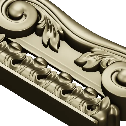 Капитель с волютами и акантом - 3D модель STL для ЧПУ