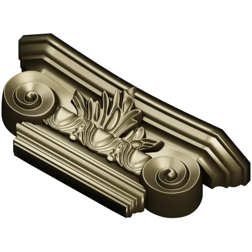 Капитель в ионическом стиле - 3D модель STL для ЧПУ