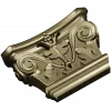 Acanthus Volute Capital STL for CNC - high-relief decorative capital