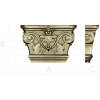 Acanthus Volute Capital STL for CNC - high-relief decorative capital