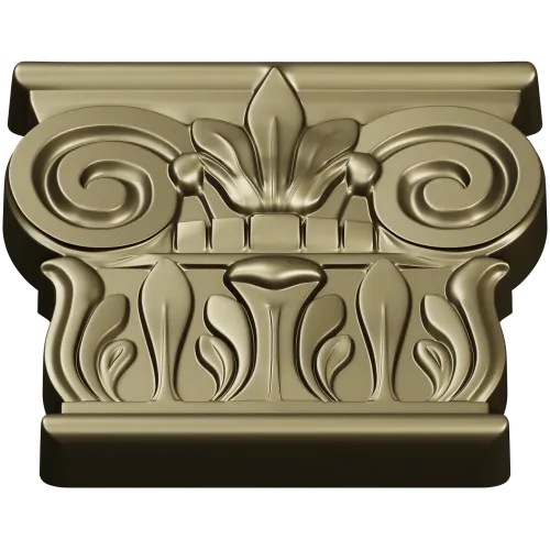 Ionic Acanthus Capital STL 3D Model for CNC Milling