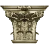Corinthian Acanthus Capital STL - 3D model for CNC milling
