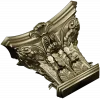 Corinthian Acanthus Capital STL - 3D model for CNC milling