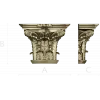 Corinthian Acanthus Capital STL - 3D model for CNC milling