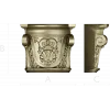 Acanthus Shell Capital - STL 3D model for CNC milling