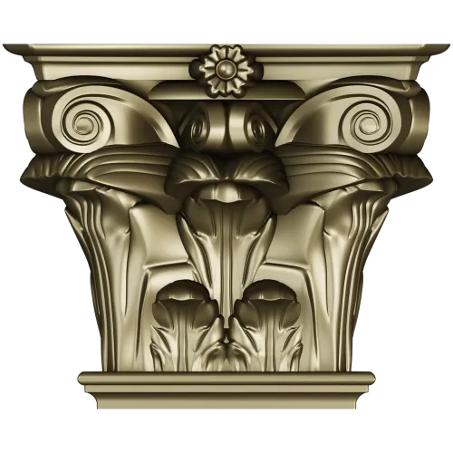 Капитель коринфская - 3D модель STL для ЧПУ