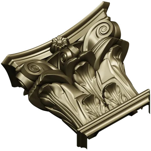 Капитель коринфская - 3D модель STL для ЧПУ