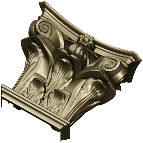 Капитель коринфская - 3D модель STL для ЧПУ