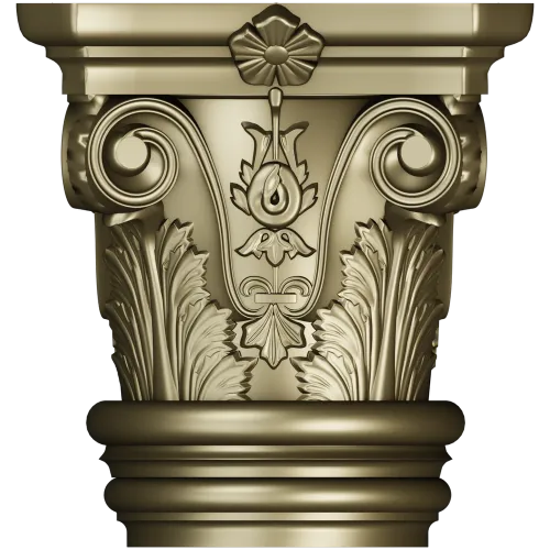Капитель коринфская - 3D модель в формате STL для ЧПУ