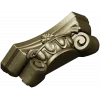 Ornamental Rosette Capital - STL 3D model for CNC milling