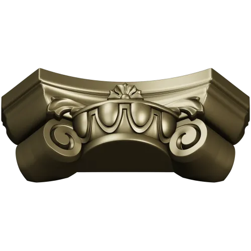 Ornamental Rosette Capital - STL 3D model for CNC milling