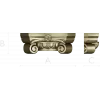Ornamental Rosette Capital - STL 3D model for CNC milling