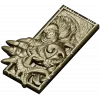 Wolf's Grasp - high-relief wolf plaque STL for CNC