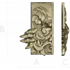 Wolf's Grasp - high-relief wolf plaque STL for CNC