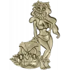 Hula Tiki Maiden - STL 3D model for CNC carving