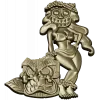 Hula Tiki Maiden - STL 3D model for CNC carving