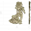 Hula Tiki Maiden - STL 3D model for CNC carving