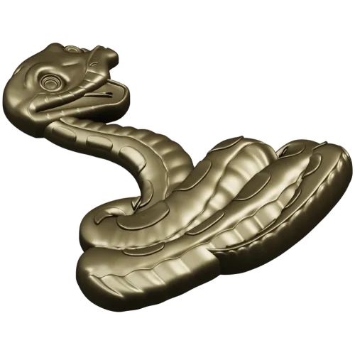 Змея - 3D модель STL для ЧПУ