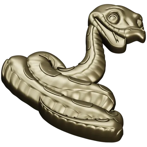 Змея - 3D модель STL для ЧПУ