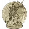 Kashchey the Immortal medallion 3D STL for CNC
