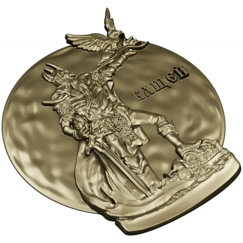 Kashchey the Immortal medallion 3D STL for CNC