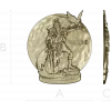 Kashchey the Immortal medallion 3D STL for CNC