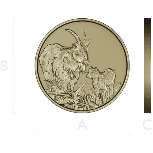 Goat and Kid Relief - STL 3D model for CNC