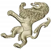 Heraldic Rampant Lion - High-Relief STL for CNC