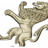 Heraldic Rampant Lion - High-Relief STL for CNC