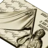 Remembrance banner bas-relief STL for CNC