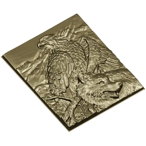 Орёл и Волк - рельефная 3D модель STL для ЧПУ