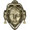 La Dama de Calavera - detailed 3D STL mask for CNC routing
