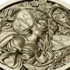 Лунная нимфа - рельефный медальон STL для ЧПУ