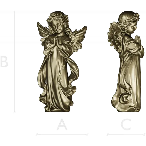 Praying Cherub - STL 3D Model for CNC Milling