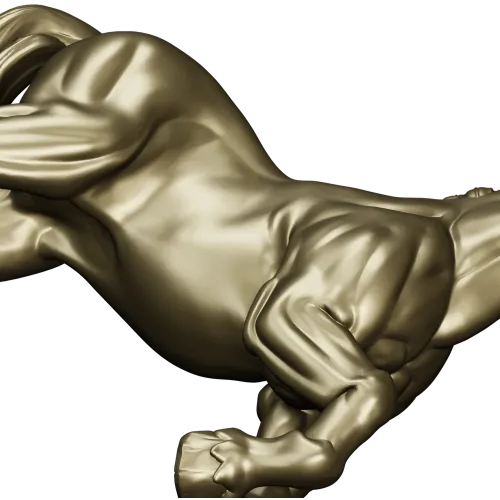 3D модель лошади для ЧПУ - Грациозный жеребец (STL)