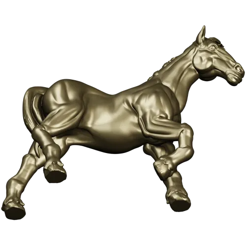 3D модель лошади для ЧПУ - Грациозный жеребец (STL)