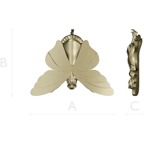 Petalwing Fairy - STL 3D model for CNC carving