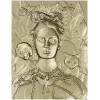 Thorned Muse - Portrait Relief STL for CNC