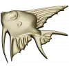Angelfish bas-relief STL model for CNC milling