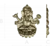 Ганеша на лотосе - 3D модель STL для ЧПУ