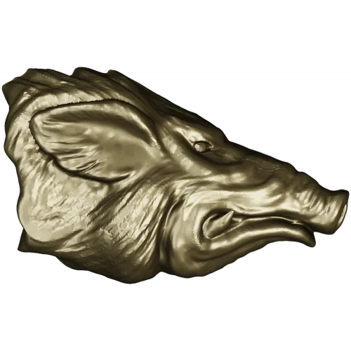 Голова кабана - высокодетализированная 3D модель STL для ЧПУ