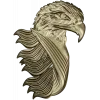 Eagle Head High-Relief STL for CNC