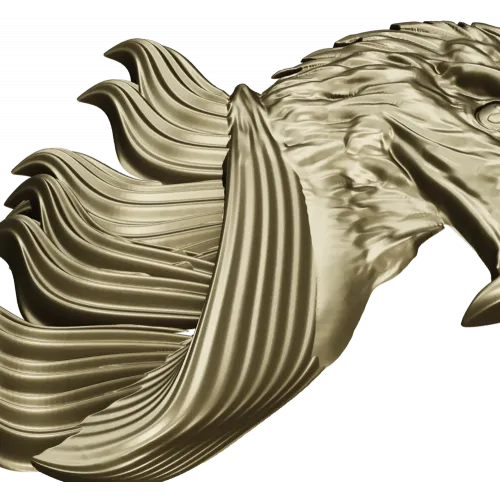 Eagle Head High-Relief STL for CNC